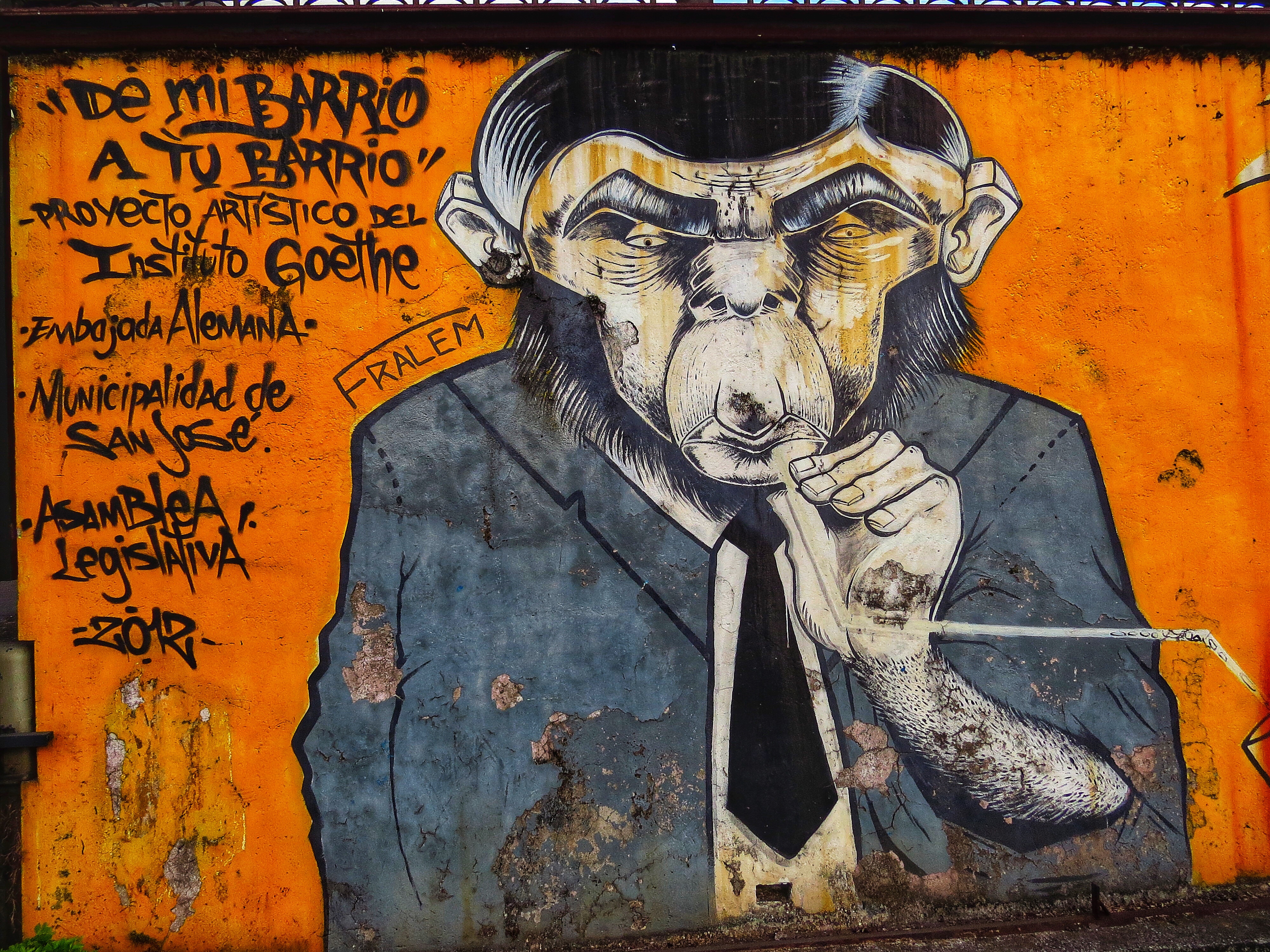 SAN JOSE, COSTA RICA 🇨🇷 STREET ART & GRAFFITI: MONKEY MAN